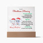 To My Christmas Blessing | Acrylic Square Plaque