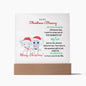 To My Christmas Blessing| Acrylic Plaque