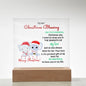 To My Christmas Blessing | Acrylic Square Plaque