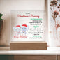 To My Christmas Blessing | Acrylic Square Plaque