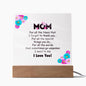Mom | Acrylic Square Plaque
