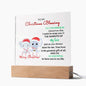 To My Christmas Blessing | Acrylic Square Plaque
