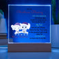To My Christmas Blessing | Acrylic Square Plaque