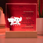 To My Christmas Blessing | Acrylic Square Plaque