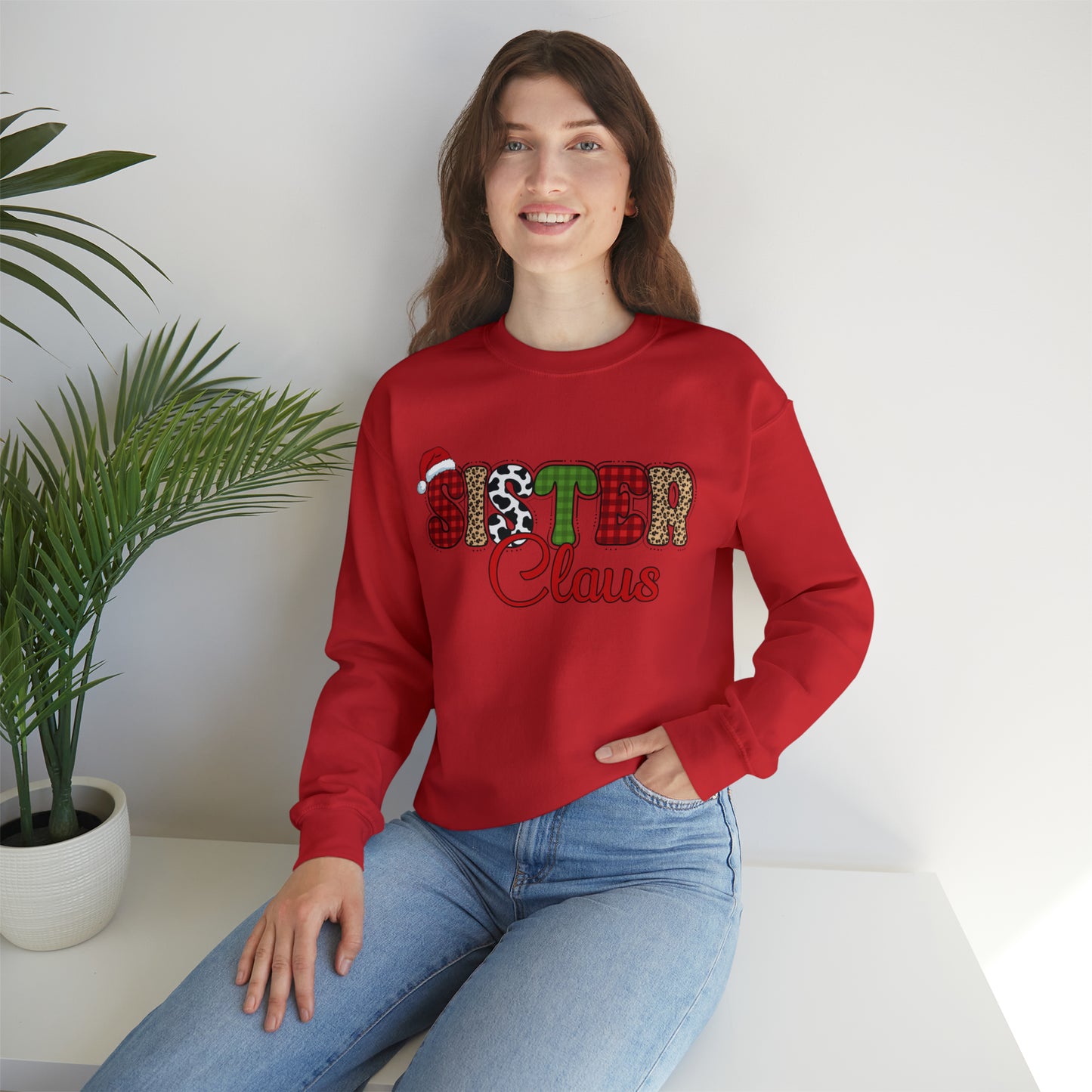 Sister Claus Crewneck Sweatshirt | Christmas Sweatshirt | Christmas Family Sweatshirt