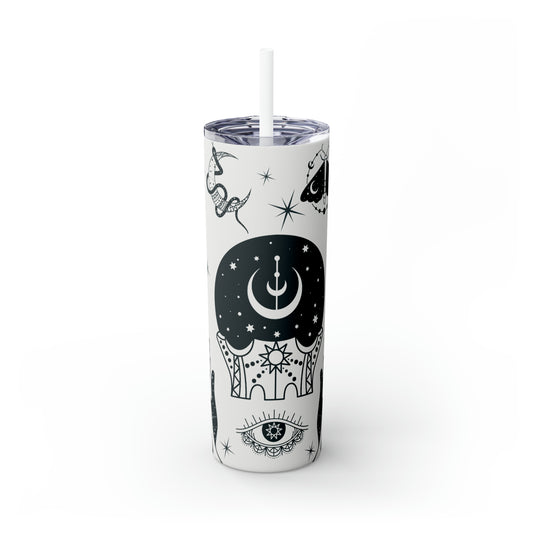 Mystical Magic | Skinny Tumbler with Straw, 20oz | Great For Gift Giving | BPA-Free & Non-Toxic