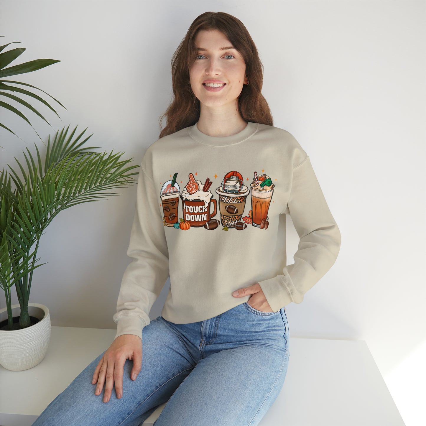 Football Autum Fall| Crewneck Sweatshirt | Falls Favorite Sweatshirt