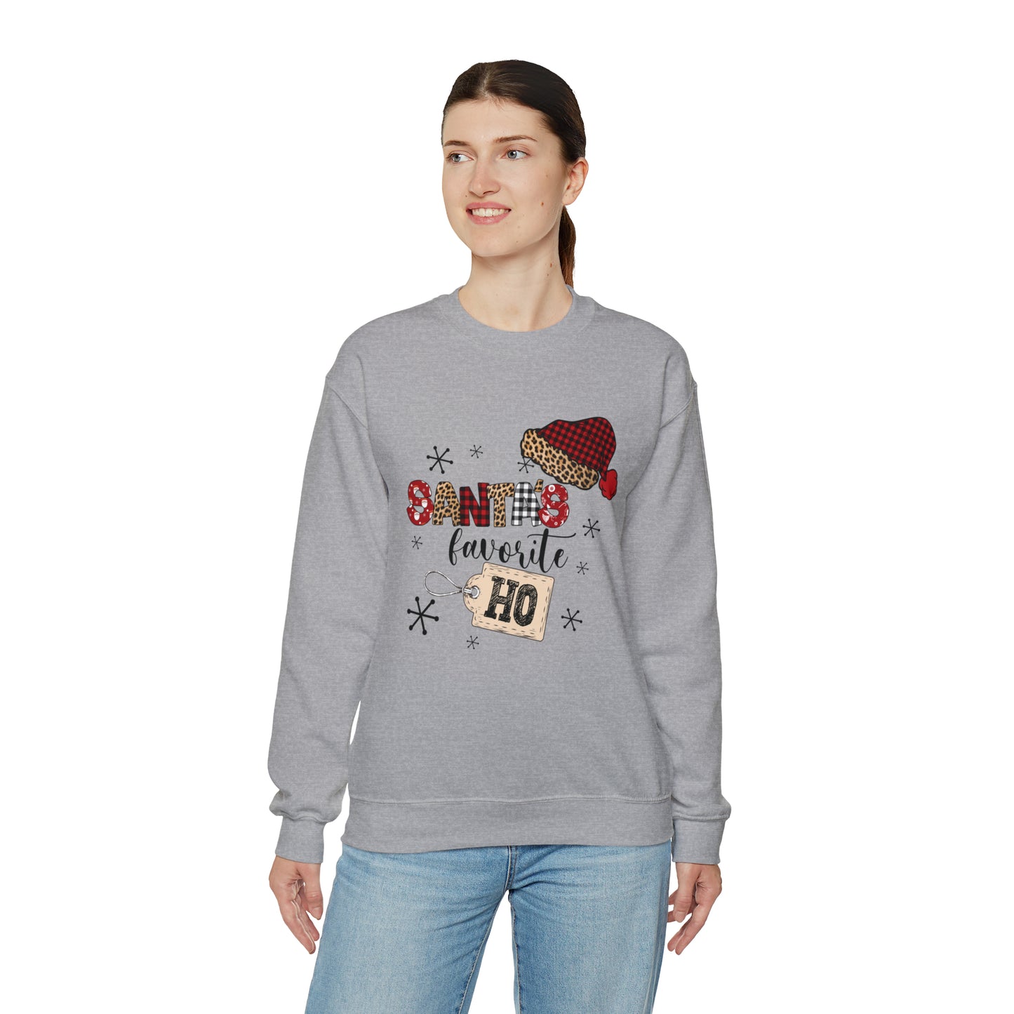 Santa's Favorite Ho Crewneck Sweatshirt | Funny Christmas Sweatshirt | Trending Christmas Sweatshirt