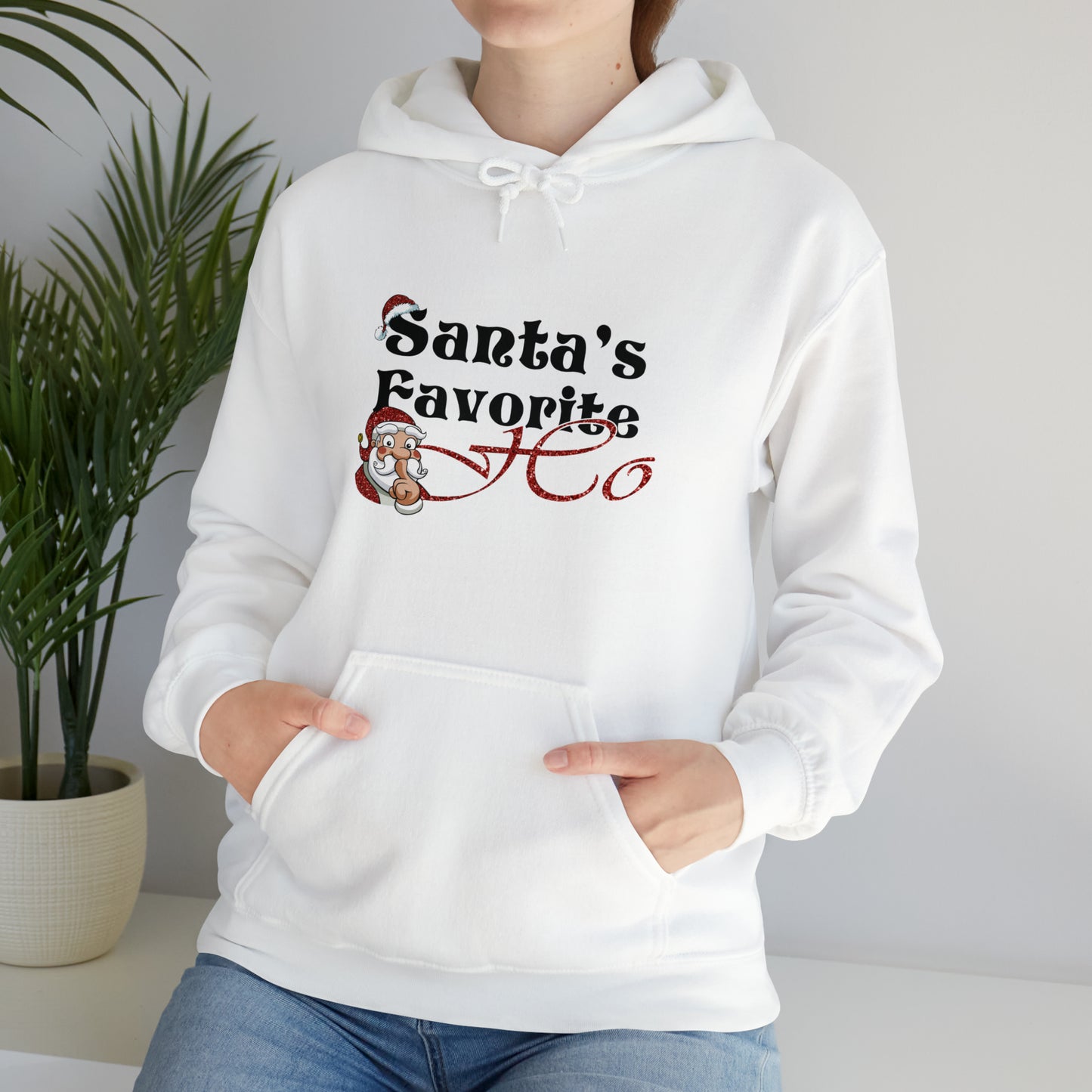 Santa's Favorite Ho | Hooded Sweatshirt | Christmas Funny Sweatshirt