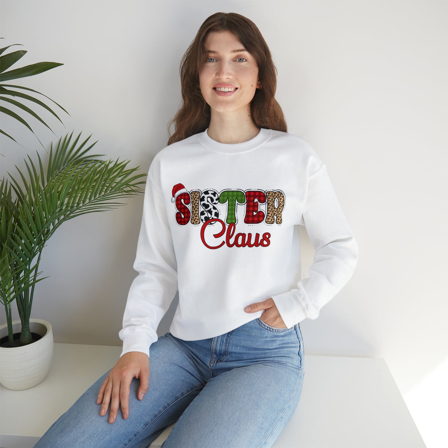 Sister Claus Crewneck Sweatshirt | Christmas Sweatshirt | Christmas Family Sweatshirt