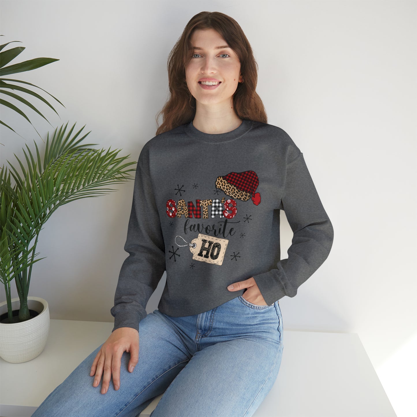 Santa's Favorite Ho Crewneck Sweatshirt | Funny Christmas Sweatshirt | Trending Christmas Sweatshirt