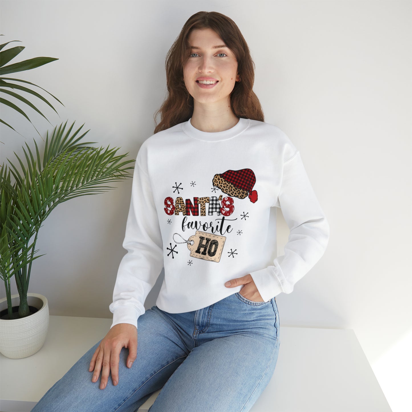 Santa's Favorite Ho Crewneck Sweatshirt | Funny Christmas Sweatshirt | Trending Christmas Sweatshirt