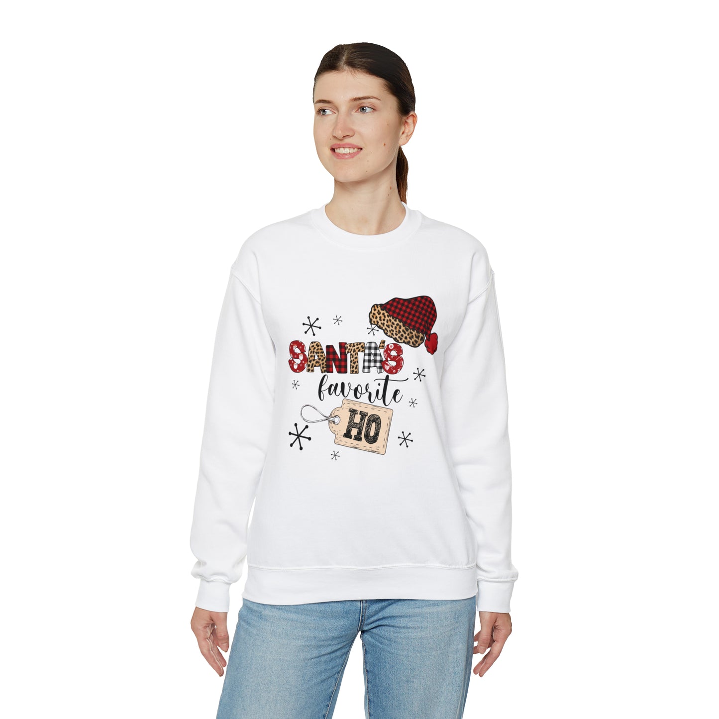 Santa's Favorite Ho Crewneck Sweatshirt | Funny Christmas Sweatshirt | Trending Christmas Sweatshirt