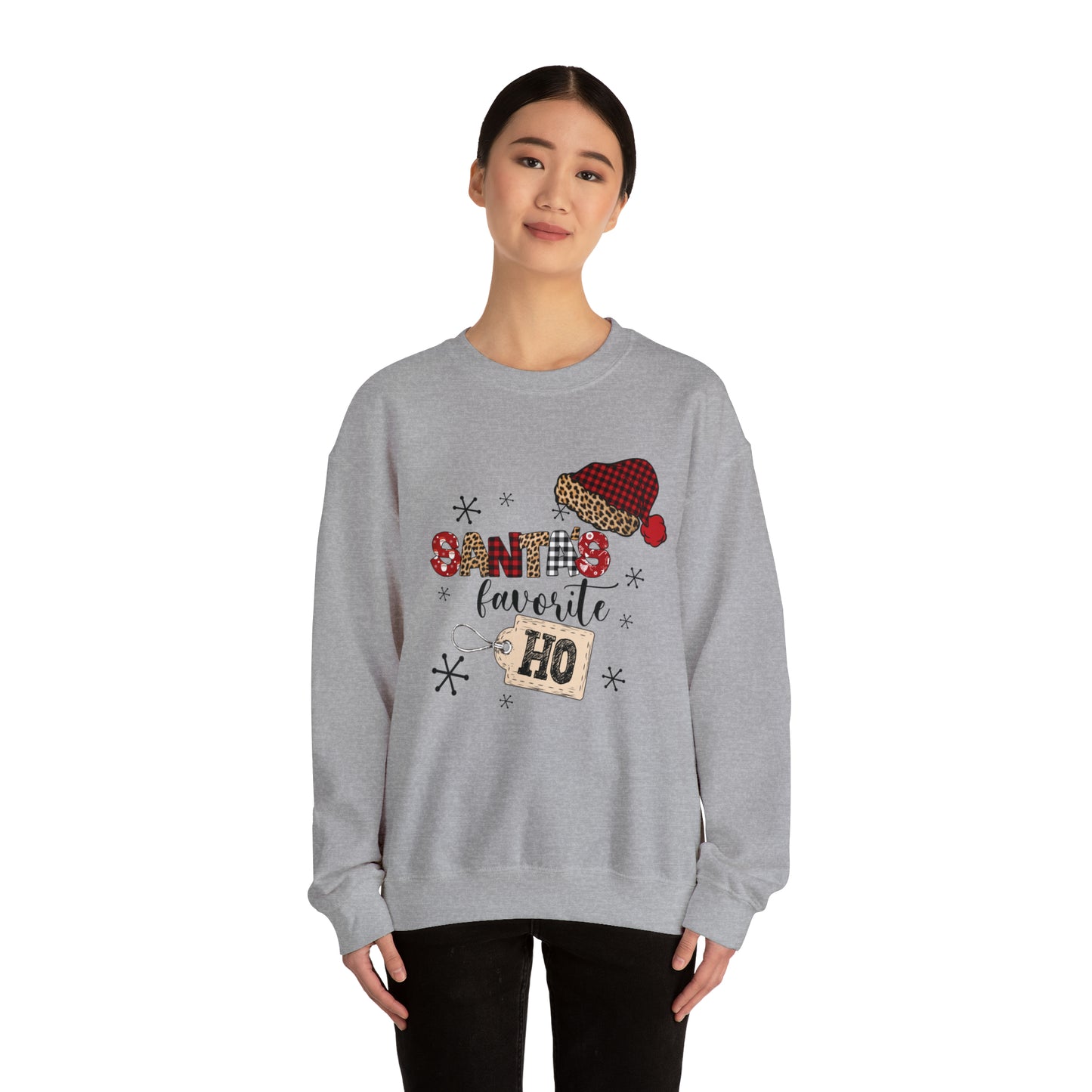 Santa's Favorite Ho Crewneck Sweatshirt | Funny Christmas Sweatshirt | Trending Christmas Sweatshirt