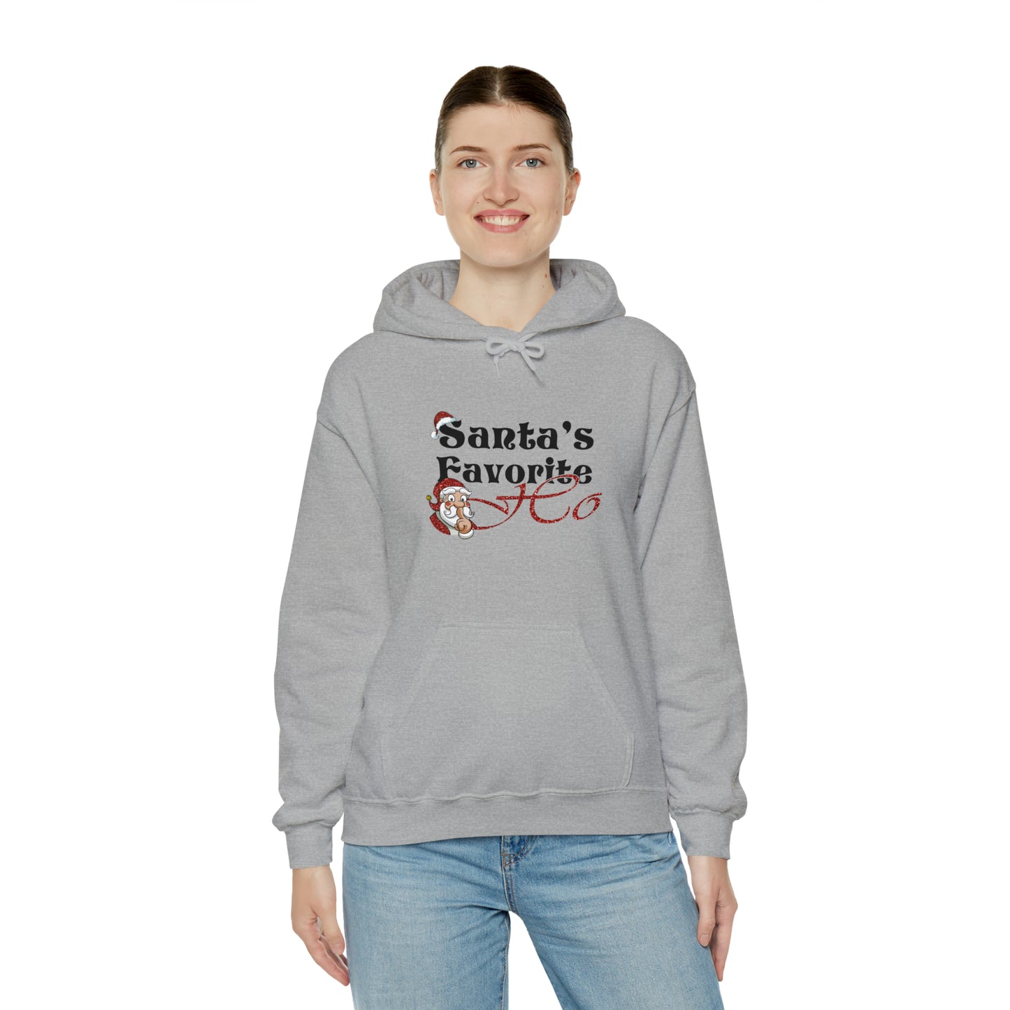 Santa's Favorite Ho | Hooded Sweatshirt | Christmas Funny Sweatshirt