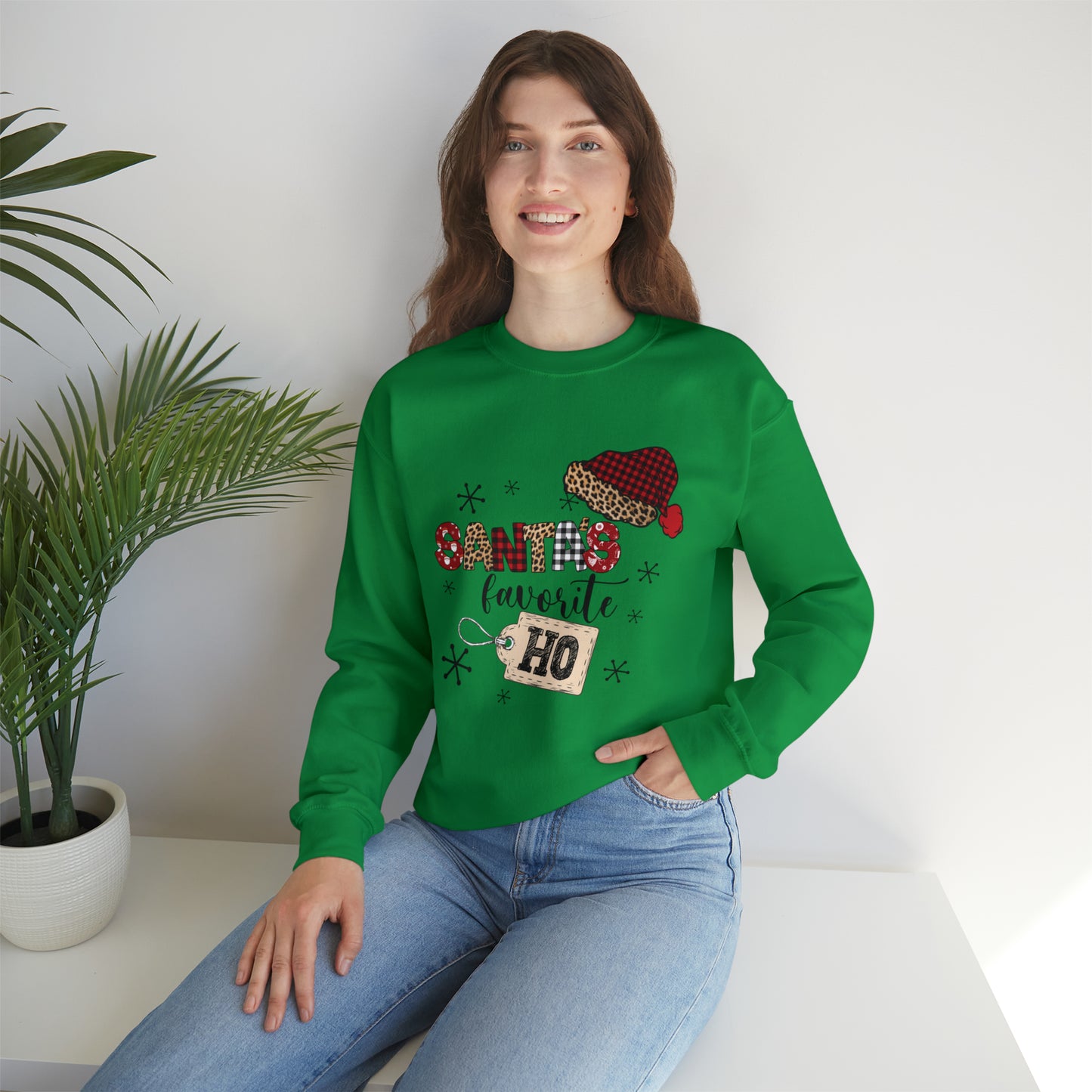 Santa's Favorite Ho Crewneck Sweatshirt | Funny Christmas Sweatshirt | Trending Christmas Sweatshirt