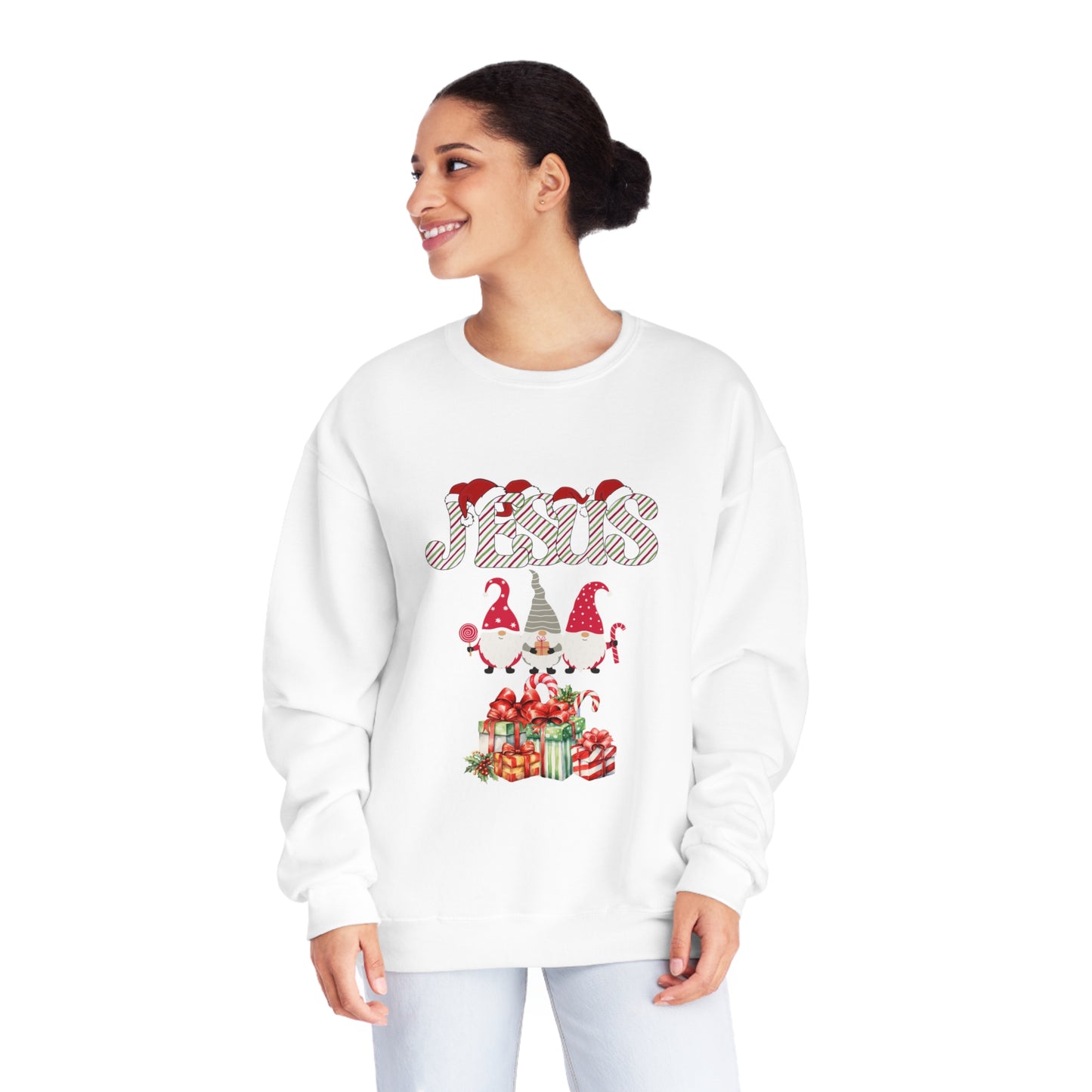 Jesus & Three Wisemen With Gifts| NuBlend® Crewneck Sweatshirt