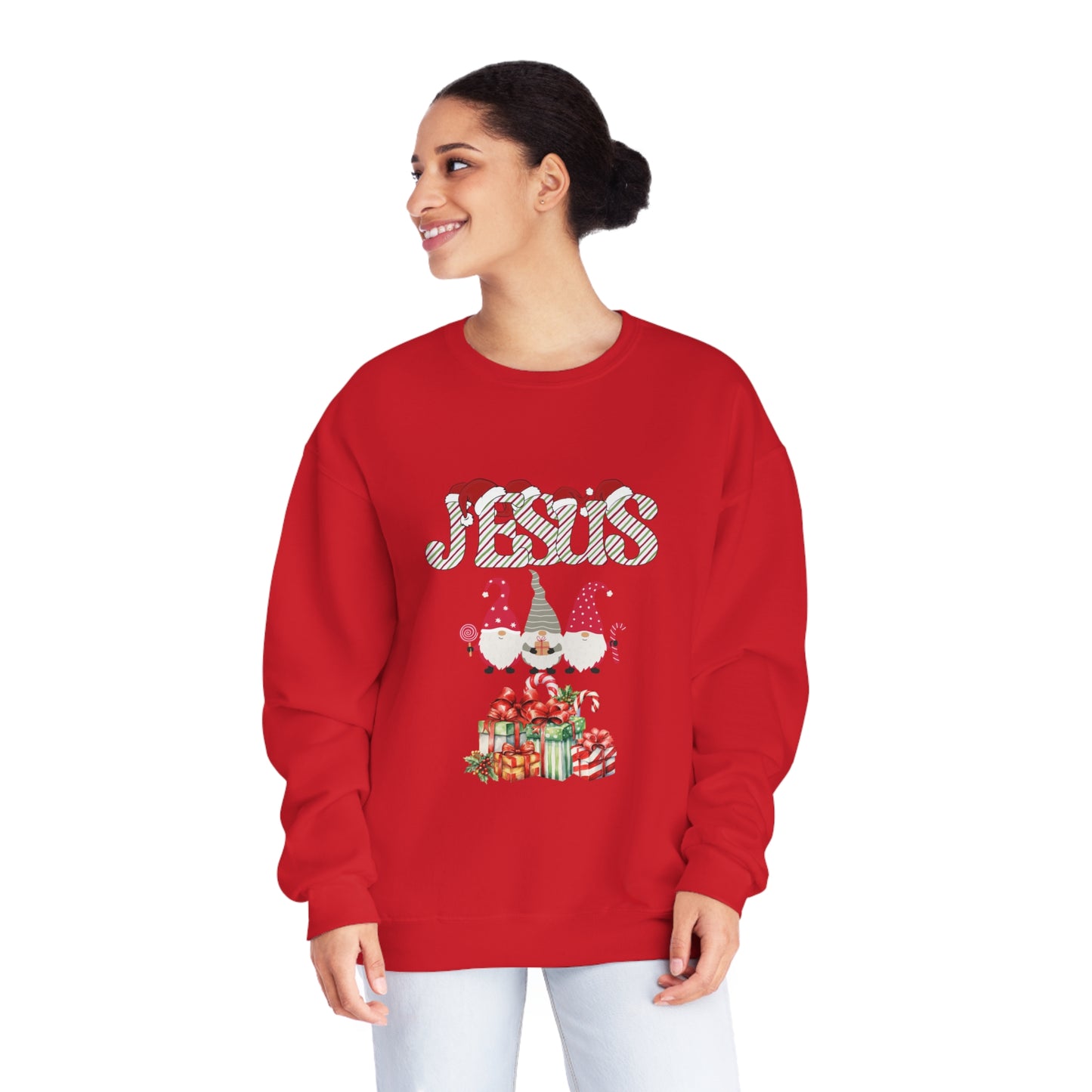 Jesus & Three Wisemen With Gifts| NuBlend® Crewneck Sweatshirt