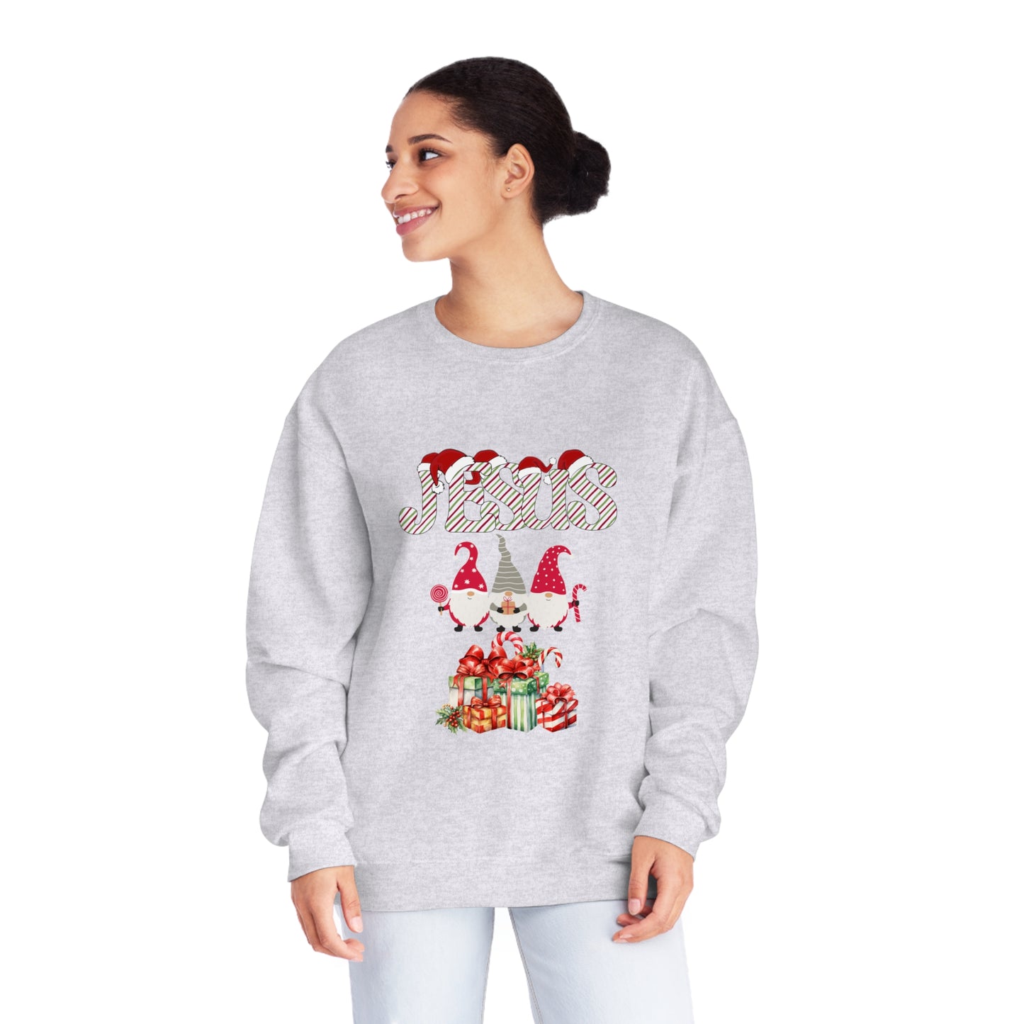 Jesus & Three Wisemen With Gifts| NuBlend® Crewneck Sweatshirt