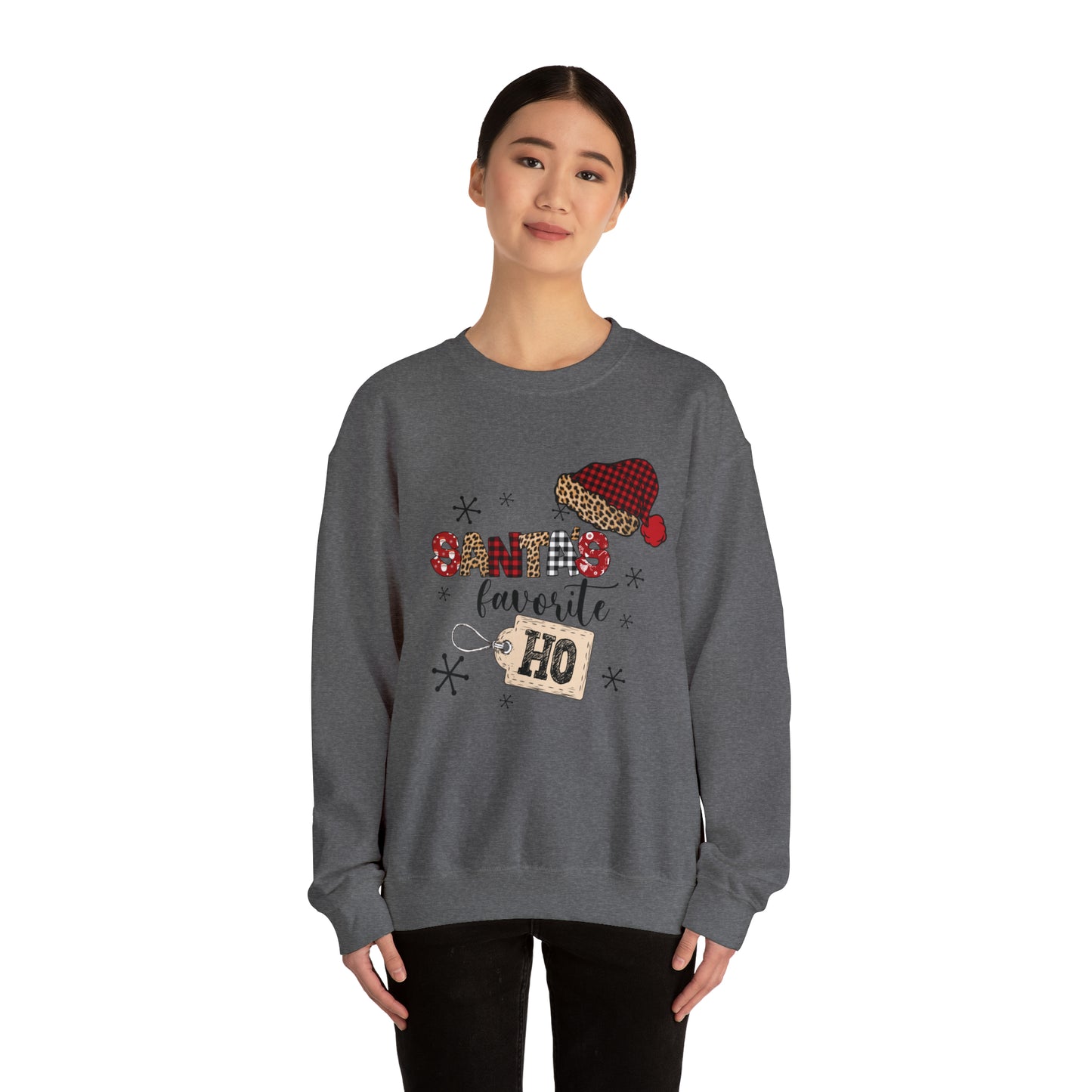 Santa's Favorite Ho Crewneck Sweatshirt | Funny Christmas Sweatshirt | Trending Christmas Sweatshirt