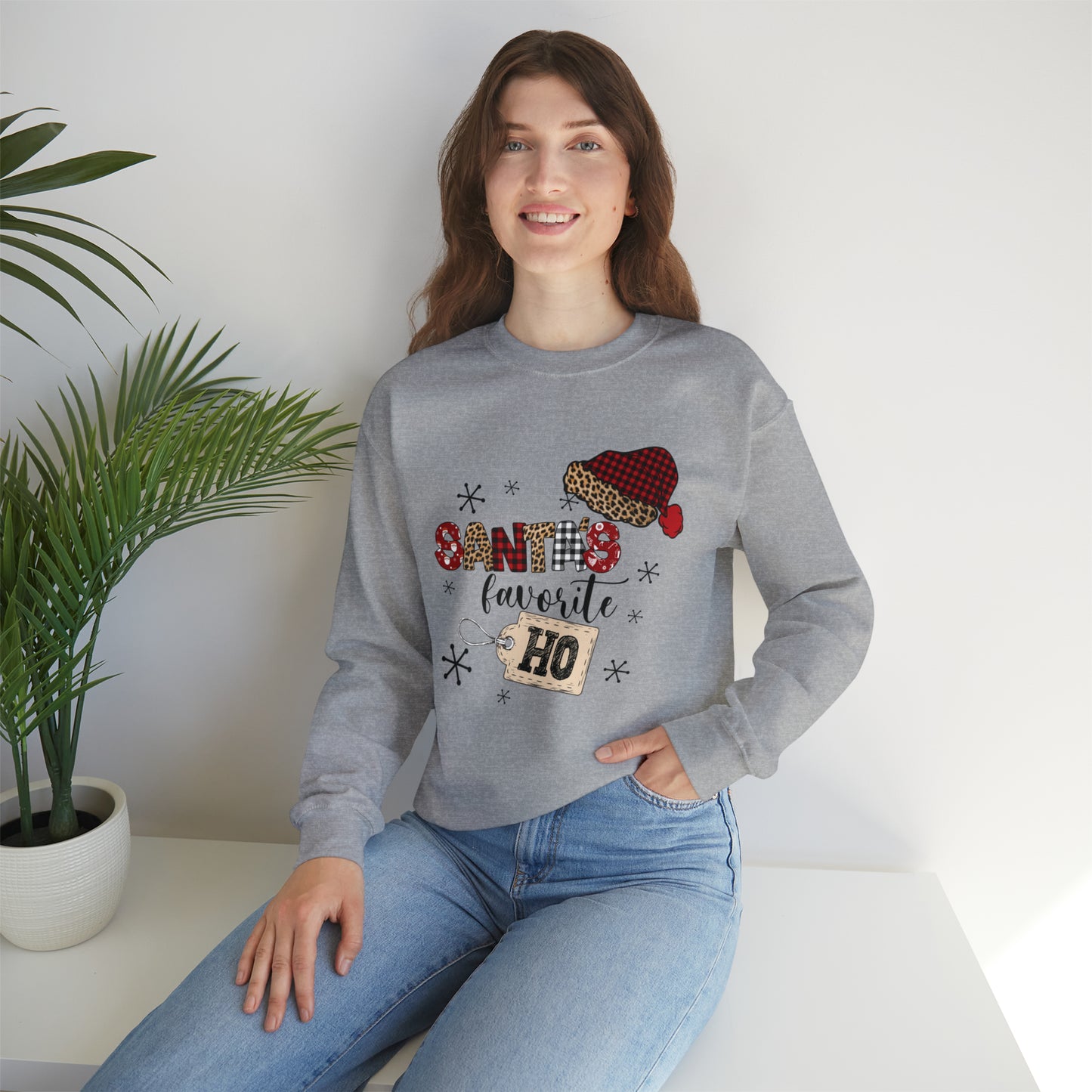 Santa's Favorite Ho Crewneck Sweatshirt | Funny Christmas Sweatshirt | Trending Christmas Sweatshirt