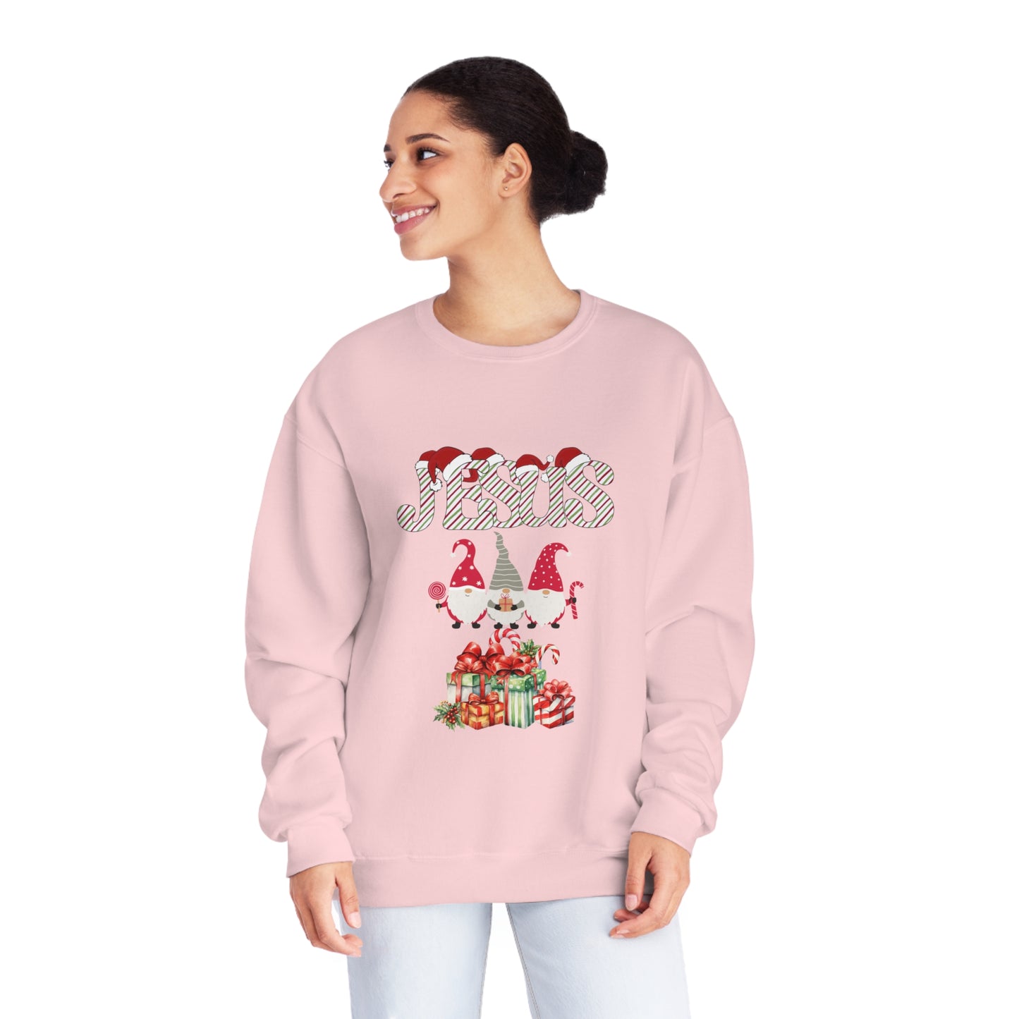 Jesus & Three Wisemen With Gifts| NuBlend® Crewneck Sweatshirt