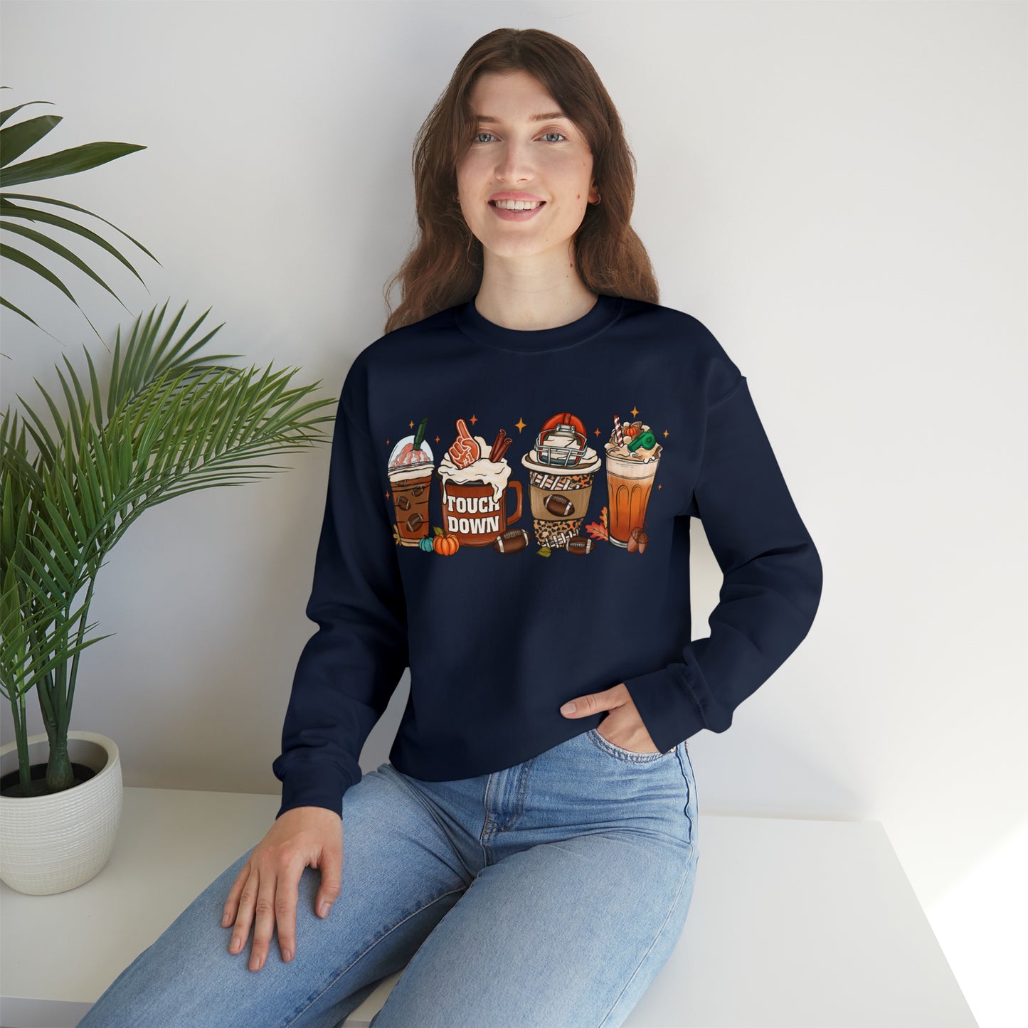 Football Autum Fall| Crewneck Sweatshirt | Falls Favorite Sweatshirt