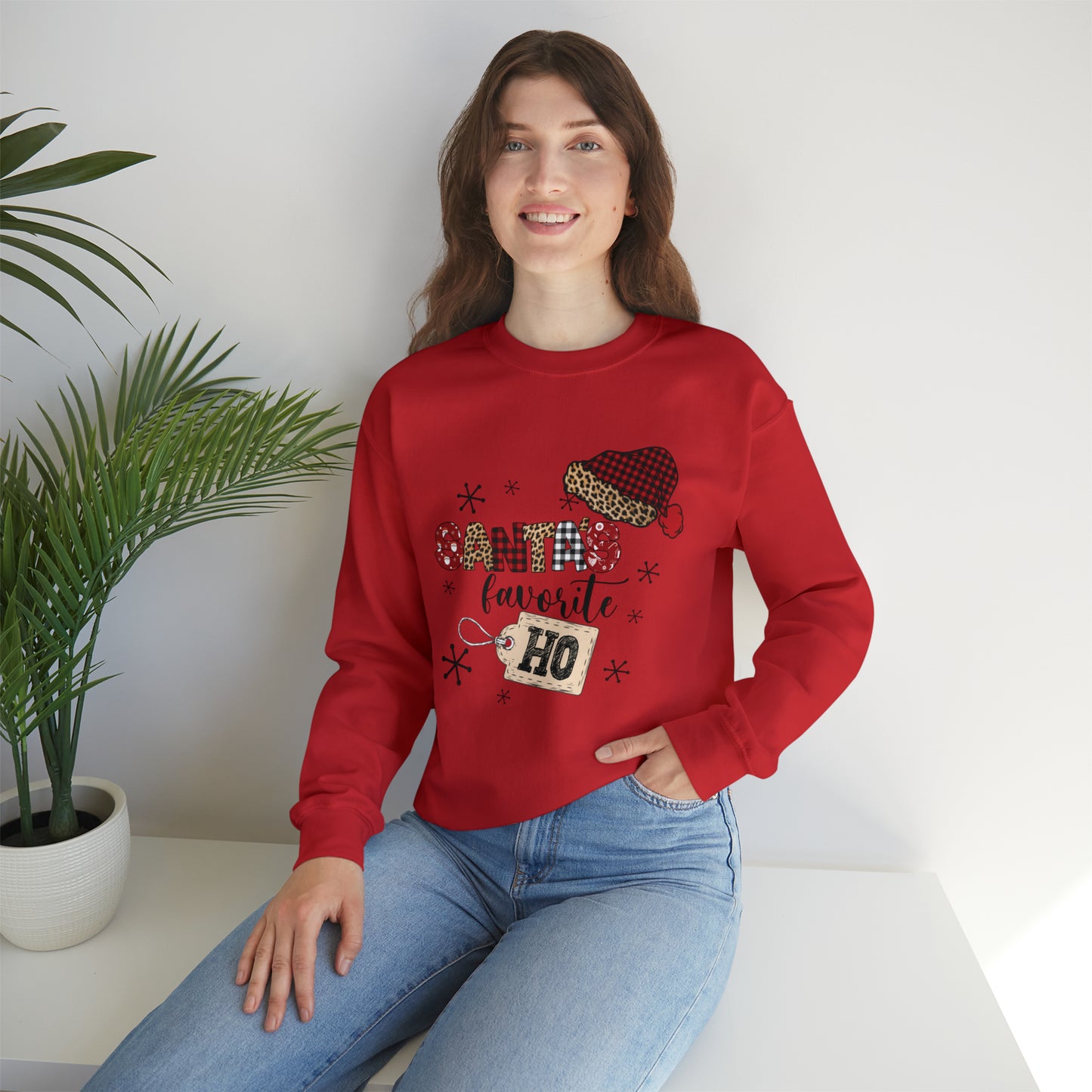 Santa's Favorite Ho Crewneck Sweatshirt | Funny Christmas Sweatshirt | Trending Christmas Sweatshirt