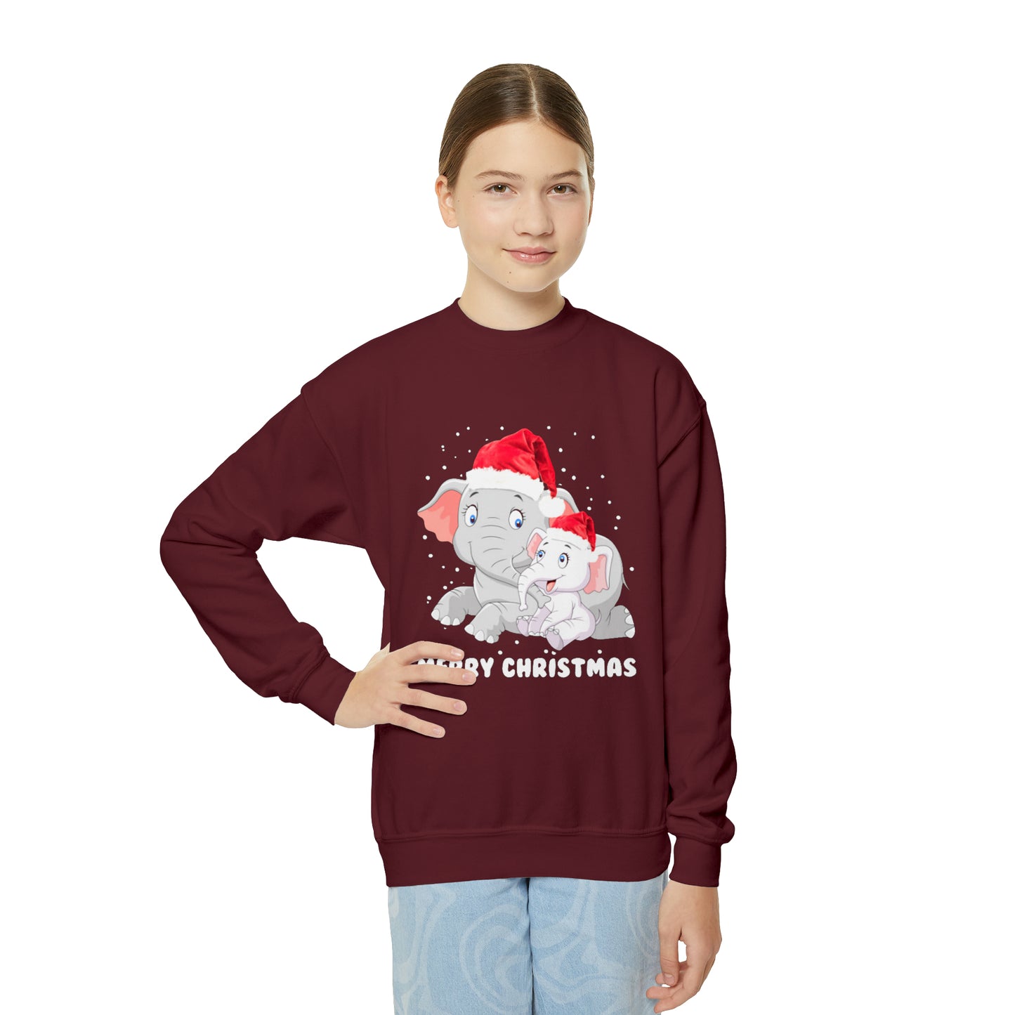 Youth Merry Christmas Crewneck Sweatshirt