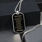 TO MY SON | DOG TAG MILITARY BELL CHAIN | LOVE MOM