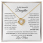To My Daughter | Love Knot Necklace