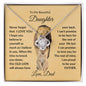 To My Daughter | Love Knot Necklace | (Yellow & White Variant)
