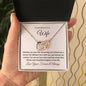 To My Beautiful Wife | Interlocking Hearts Necklace