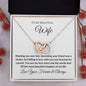 To My Beautiful Wife | Interlocking Hearts Necklace