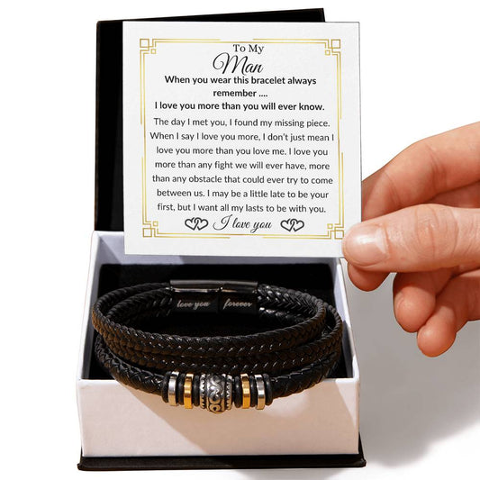 To My Man | Love You Forever Bracelet